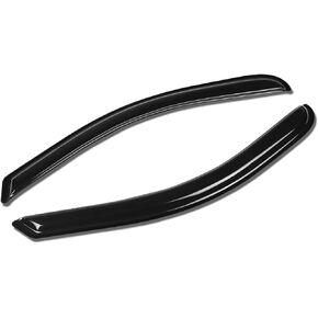 DNA MOTORING WVS-T2-0017 واقي النافذة منحرف المطر (14-17 Chevy Silverado/GMC Sierra 2-Dr Standard Cab)، عبوة واحدة، دخان داكن