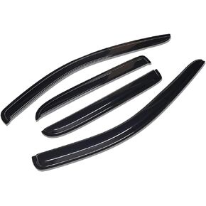Lightronic WV94059 Outside-Mount Car Window Visors Rain Guards, Dark Smoke, 4-Pieces Set, Fit 2001-2012 Ford Escape, 2009-2012 Escape Hybrid, 2008-2012 Mazda Tribute, 2005-2011 Mercury Mariner