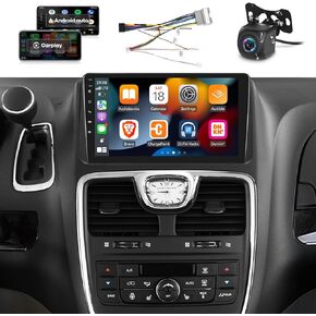 Android Car Stereo for Dodge Grand Caravan 2011-2020 and for Chrysler Grand Voyager 2011-2015 with Apple Carplay & Android Auto, 9 Inch Touchscreen Car Radio with GPS/WiFi/SWC+AHD Backup Camera