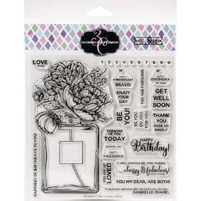 COLORADO CRAFT COMPANY Colorado Clear Stamp BQ, Perfume Bouquet-Big & Bold