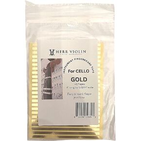 Instrument Fingerboard Tape for Cello, String Instrument fingerboard Tapes, Note Positioning tape, Gold