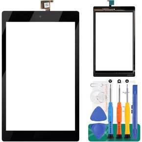 for Amazon Fire HD 8 8th Generation Screen Replacement for Kindle L5S83A Digitizer Repair Kits for Amazon Kindle Fire HD8 2018 Touch Screen Replacement Parts Black (Without LCD)
