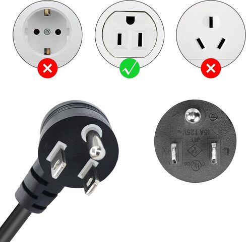 RIIEYOCA 90 Degree Right Angle 3 Prong Power Coiled Cord,Up Angle 18AWG NEMA 5-15P to Down Angle IEC 320 C13 10A 125V TV Power Spring Cable for Computer, PC, Desktop, Printer, Scanner1.97FT-4.9FT(D) in Saudi Arabia