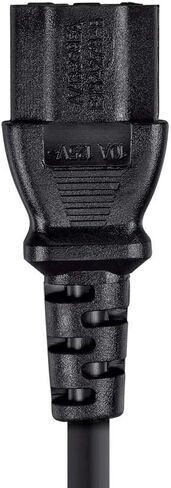 Monoprice Extension Cord - IEC 60320 C14 to IEC 60320 C13, 10 Amp, 1250 Watt, 3-Prong, 18AWG, 4 Feet, Black in Saudi Arabia