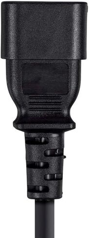 Monoprice Extension Cord - IEC 60320 C14 to IEC 60320 C13, 10 Amp, 1250 Watt, 3-Prong, 18AWG, 4 Feet, Black in Saudi Arabia