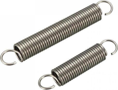 uxcell Tension Spring, 1.2x10x50mm 1.2x10x70mm Spring Steel Small Dual Hook Tension Spring 4pcs in Saudi Arabia