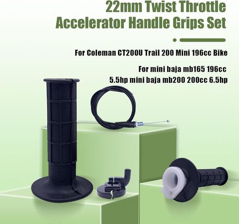 مقبض مقود الدراجة وكابل الخانق ومشبك مبيت الخانق لدراجة كولمان CT200U Trail 200 Mini 196cc وهوندا CR80 CR60 CR85 CR125 CR250 in Kuwait