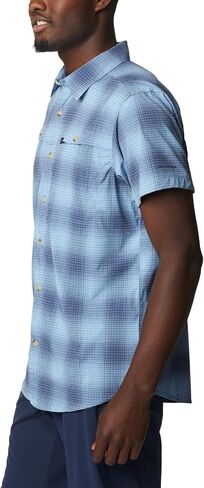 Columbia Newton Ridge™ Plaid Short Sleeve Jet Stream Soft Ombre MD in Saudi Arabia