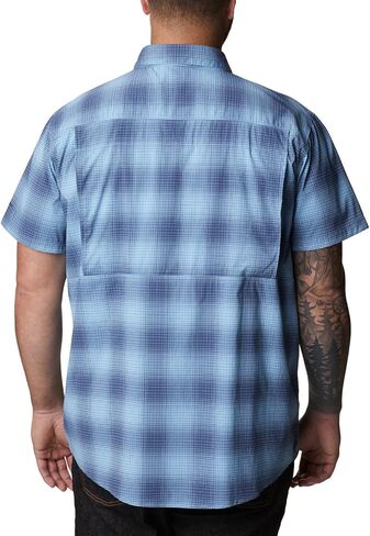 Columbia Newton Ridge™ Plaid Short Sleeve Jet Stream Soft Ombre MD in Saudi Arabia