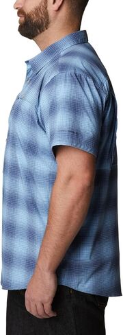 Columbia Newton Ridge™ Plaid Short Sleeve Jet Stream Soft Ombre MD in Saudi Arabia