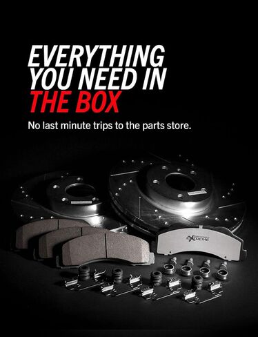 Power Stop K4426-36 Front and Rear Z36 Truck & Tow Brake Kit, Carbon Fiber Ceramic Brake Pads and Drilled/Slotted Brake Rotors in Saudi Arabia