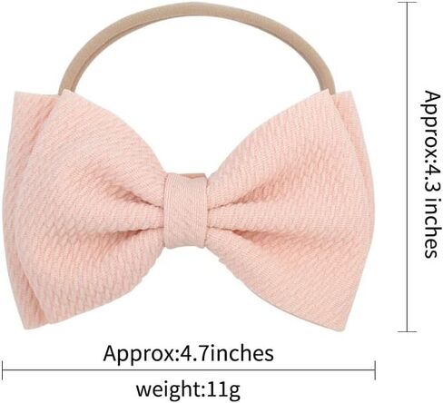 عصابة رأس من النايلون فائق النعومة مقاس 11.43 سم للفتيات الصغيرات، إكسسوارات شعر للتصوير الفوتوغرافي والسفر (رمادي) in Kuwait