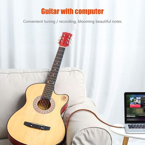 6.35 Male to Female 3.5 Headphones Adapter 12ft,LiuTian TRS 1/4 to 3.5mm Stereo Cord 6.35mm 1/4 Male to 3.5mm 1/8 Female for Amplifiers, Guitar Amp, Piano, Home Theater Devices, or Mixing Console. in Kuwait