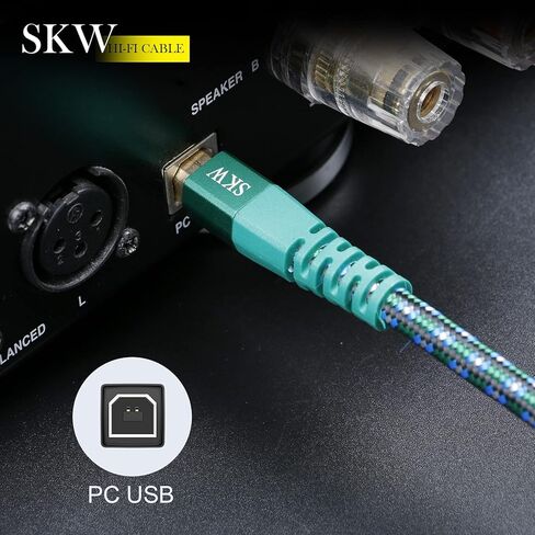 كابل طابعة USB من سلسلة HCW من مستوى الإدخال USB A إلى USB B كابل فك تشفير DAC بطول 3 أقدام/1 متر in Kuwait