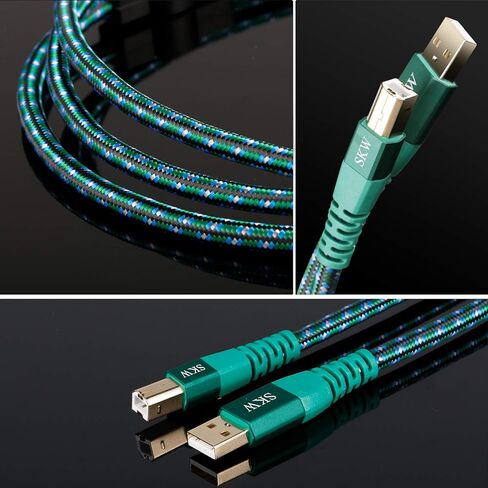 كابل طابعة USB من سلسلة HCW من مستوى الإدخال USB A إلى USB B كابل فك تشفير DAC بطول 3 أقدام/1 متر in Kuwait