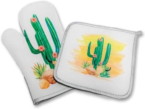 Camper RV Home Decor | Decorative Kitchen Hot Plate Pot Holder Oven Mitt Set | Back That Thing Up Love Hearts Green Red Black Spring Summer Fall | White Decorations | Mothers Day Gifts in Saudi Arabia