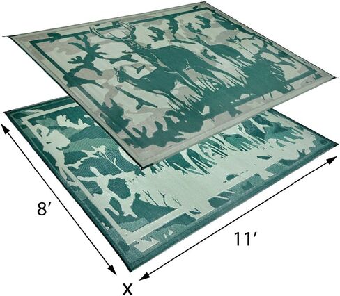 Stylish Camping HC8114 Desert Camo/Green 8'x11' Camo Deer Mat, 1 Pack in Saudi Arabia