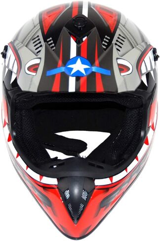 1Storm Adult Motocross Helmet BMX MX ATV Dirt Bike Downhill Mountain Bike Helmet Racing Monster Shark Style HKY_SC09S in Kuwait