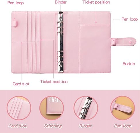 100 Envelope Challenge Binder, A5 Magnetic Money Saving Binder Buckle, Fun Way to Save $5,050, Couple'S Challenge Savings Challenges Book With Envelopes (Pink) in Saudi Arabia