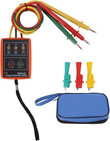 Three Phase Sequence Meter 60V‑600V AC Phase Rotation Tester Detector with LED Indicator Circuit Breaker Finder Circuit Finder in Saudi Arabia