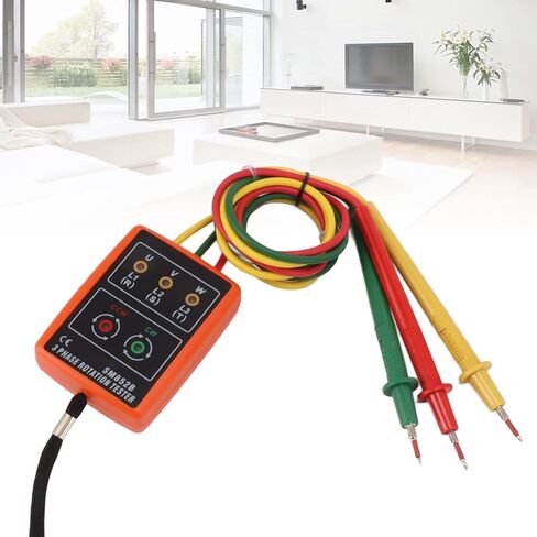 Three Phase Sequence Meter 60V‑600V AC Phase Rotation Tester Detector with LED Indicator Circuit Breaker Finder Circuit Finder in Saudi Arabia
