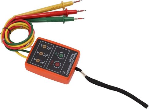 Three Phase Sequence Meter 60V‑600V AC Phase Rotation Tester Detector with LED Indicator Circuit Breaker Finder Circuit Finder in Saudi Arabia