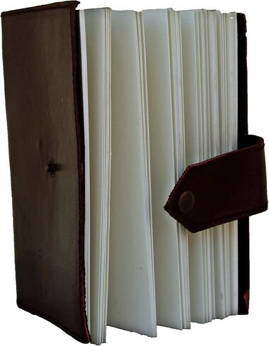 Handmade Leather Journal Notebook - Genuine Leather Bound Daily personal Diary notebook Notepad For Men & Women Paper (Pocket Diary 4x6") in Saudi Arabia
