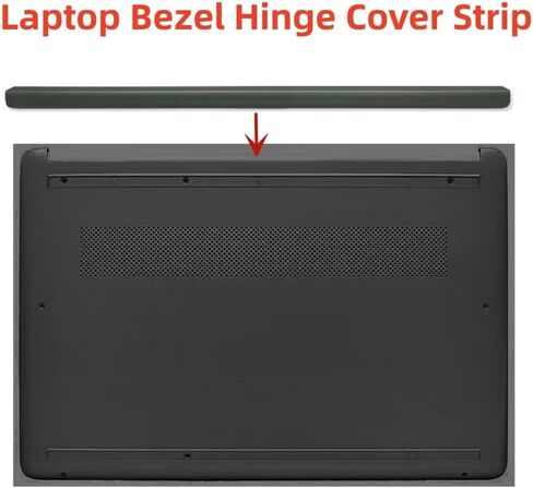 غطاء مفصل LCD لغطاء غطاء شريطي بديل لـ HP 14-DQ 14S-DR 14-FQ 14-FR 14S-DQ 14S-FQ TPN-Q221 TPN-Q242 سلسلة LCD المفصلي جذوع الغطاء الخلفي للكمبيوتر المحمول شاشة غطاء مفصلي شريط أسود in Kuwait