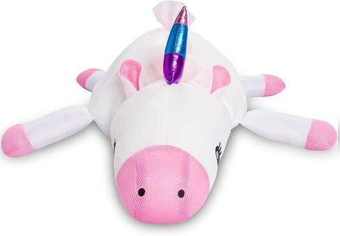 Posh Creations Unicorn Pool Noodles and Floats مع EPS للأطفال، متعة غير قابلة للنفخ للقفز والاسترخاء وركوب الخيل في حمام السباحة للأطفال المراهقين والبالغين، عوامة شبكية لحوض السباحة - وحيد القرن كبير in Kuwait