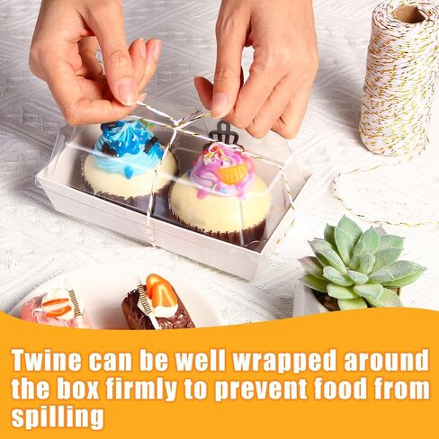 150 Pcs Paper Charcuterie Boxes with Clear Lids and Cotton Rope 5.5 Inches Disposable Food Containers Bakery Boxes for Dessert, Sandwich, Cupcake, Cookie, Chocolate, Strawberry (White) in Saudi Arabia