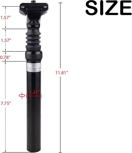 ZUKKA Bike Suspension Seat Post 27.2/30.9/31.6 mm Shock Absorber Damper Bicycle SeatPost with Adjustable Clamp for Mountain Bike Road Bicycle in Saudi Arabia