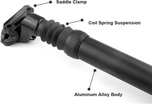 ZUKKA Bike Suspension Seat Post 27.2/30.9/31.6 mm Shock Absorber Damper Bicycle SeatPost with Adjustable Clamp for Mountain Bike Road Bicycle in Saudi Arabia