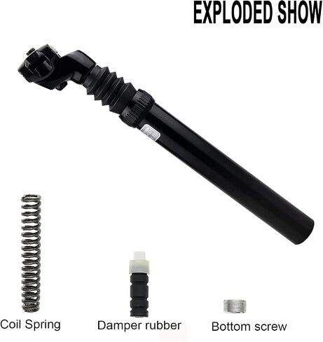 ZUKKA Bike Suspension Seat Post 27.2/30.9/31.6 mm Shock Absorber Damper Bicycle SeatPost with Adjustable Clamp for Mountain Bike Road Bicycle in Saudi Arabia