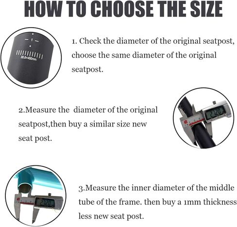 ZUKKA Bike Suspension Seat Post 27.2/30.9/31.6 mm Shock Absorber Damper Bicycle SeatPost with Adjustable Clamp for Mountain Bike Road Bicycle in Saudi Arabia