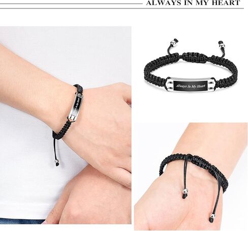 مجوهرات حرق الجثث سوار الجرة للرماد للنساء والرجال رماد تذكار تذكاري ضبط سوار الإسورة in Kuwait