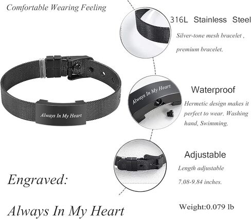 مجوهرات حرق الجثث سوار الجرة للرماد للنساء والرجال رماد تذكار تذكاري ضبط سوار الإسورة in Kuwait