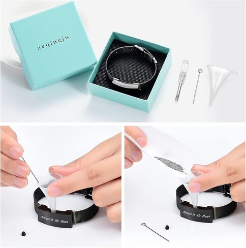 مجوهرات حرق الجثث سوار الجرة للرماد للنساء والرجال رماد تذكار تذكاري ضبط سوار الإسورة in Kuwait