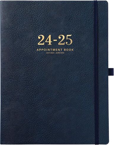 2024-2025 Appointment Book/Planner - Weekly Appointment Book, JUL 2024 - JUN 2025, 8.5" x 11", Daily/Hourly Planner with 15-Minute Interval, Blue in Kuwait