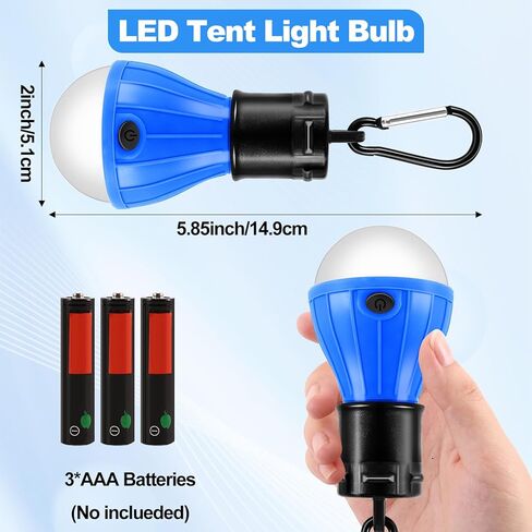 5 عبوات من مصابيح التخييم، IJRPLM أضواء خيمة LED محمولة 3 أوضاع إضاءة، مصباح خيمة معلق يعمل بالبطارية مع خطاف مشبك، مصباح فانوس للتخييم في الهواء الطلق مقاوم للماء للمشي لمسافات طويلة وانقطاع الصيد، متعدد الألوان in Kuwait