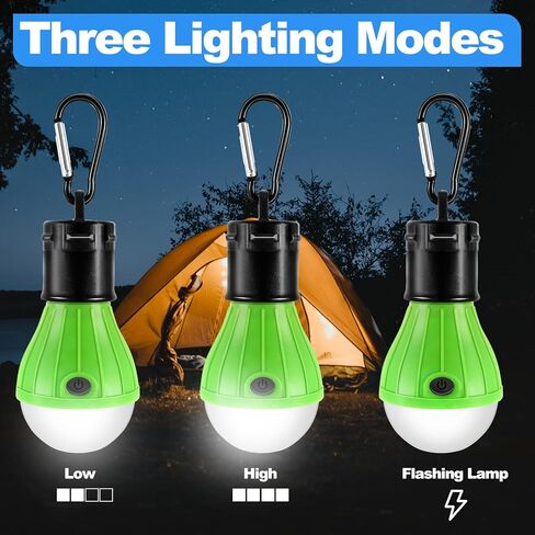 5 عبوات من مصابيح التخييم، IJRPLM أضواء خيمة LED محمولة 3 أوضاع إضاءة، مصباح خيمة معلق يعمل بالبطارية مع خطاف مشبك، مصباح فانوس للتخييم في الهواء الطلق مقاوم للماء للمشي لمسافات طويلة وانقطاع الصيد، متعدد الألوان in Kuwait