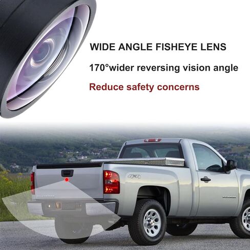 كاميرا احتياطية كاميرا الرؤية الخلفية متوافقة مع تشيفي سيلفرادو 1500 جي إم سي سييرا 1500 2007-2013 سيلفرادو 2500 3500 سييرا 2500 3500 2011-2014 يستبدل # 23146157 20837341 20986601 in Kuwait