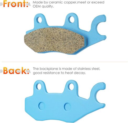 Front Ceramic Brake Pads Set for Kawasaki Brute Force 750 2005-2022/650 2006-2013, 2 sets Front Brake Pads in Saudi Arabia