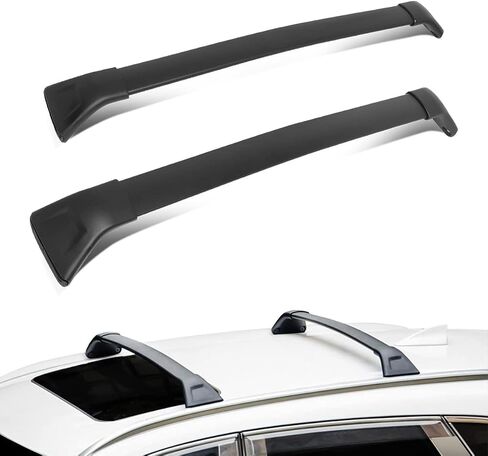 DNA MOTORING PT-ZTL-8034 Pair Aluminum Car Roof Rack Cross Bars Compatible with 07-12 Mazda CX-7,Black in Saudi Arabia