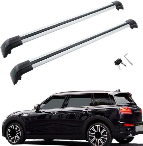 MotorFansClub Cross Bar Roof Rack Luggage Cargo Rack Fit for Mini Clubman F54 2016 2017 2018 2019 2020 2021 Aluminum in Kuwait