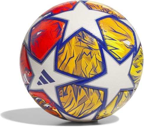 adidas UEFA Champions League Competition Ball IN9333, Unisex, Soccer Ball, White/Glow Blue/Flash Orange, 5 in Saudi Arabia