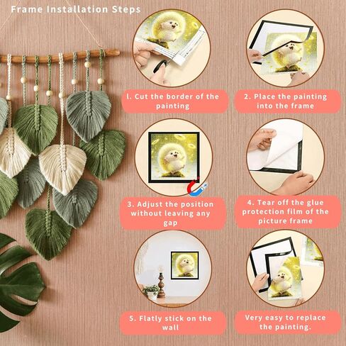 Zakrafo Cute Hedgehogs Diamond Art Painting Diamond Art Kits for Adults with Frame Diamond dot Arts Paint by Numbers kit Crafts Gifts for Beginner Home Wall Decor in Kuwait