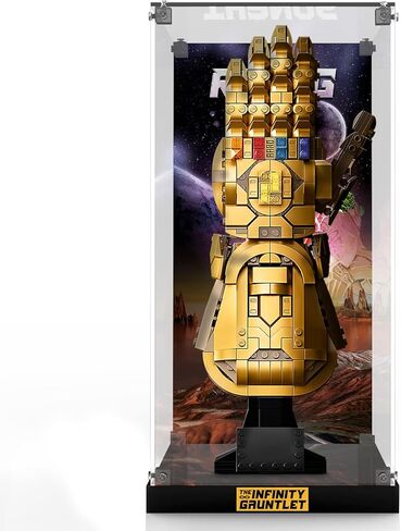 علبة عرض أكريليك لمجموعة بناء Lego 76191 Infinity Gauntlet القابلة للتجميع، صندوق عرض شفاف مقاوم للغبار (مجموعة Lego غير متضمنة) in Kuwait