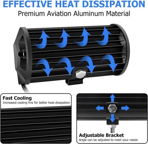 شريط إضاءة LED مقاس 7 بوصات من وينباور، 240 وات 24000 لومين، مجموعة من شعاع الفيضانات، أضواء على الطرق الوعرة، مصابيح ضباب للقيادة، ضوء عمل لشاحنة بيك اب ATV UTV، قارب SUV، أصفر in Kuwait