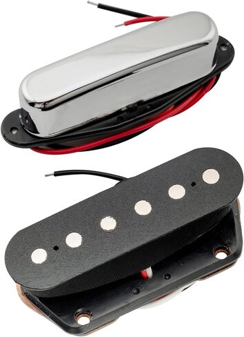 Musiclily Vintage Single Coil Pickup Tele Bridge Pickups for Fender Telecaster Electric Guitar Parts, Black in Saudi Arabia
