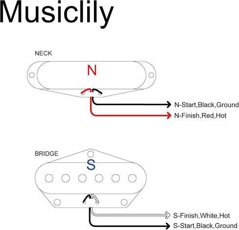 Musiclily Vintage Single Coil Pickup Tele Bridge Pickups for Fender Telecaster Electric Guitar Parts, Black in Saudi Arabia